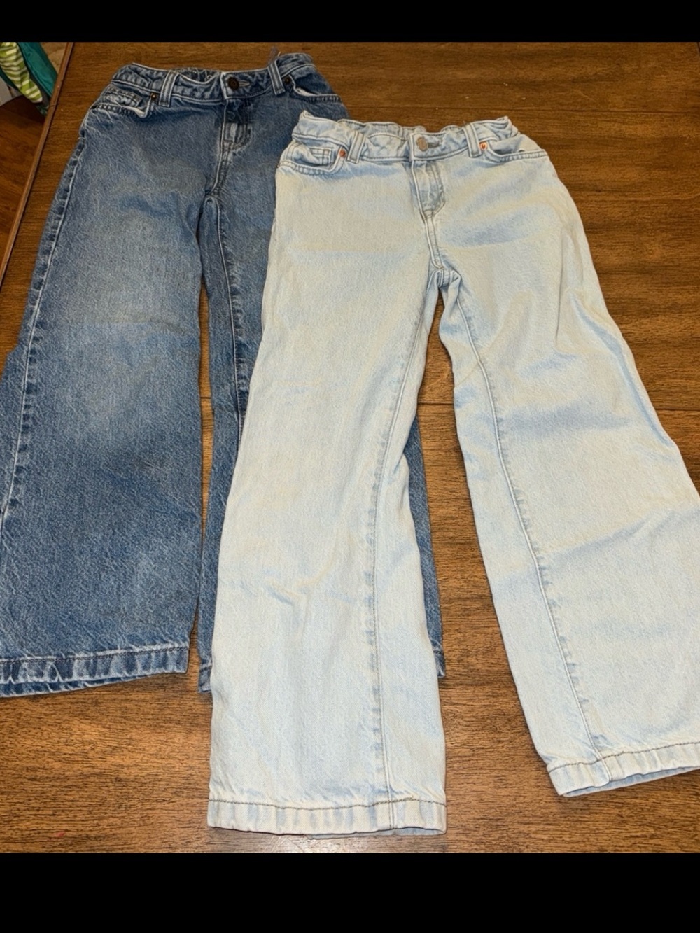 Girls Wide Leg Jeans 2 Pairs